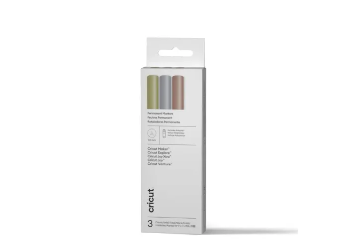 Μόνιμοι Μεταλλικοί Μαρκαδόροι Cricut | 1.0mm & adaptor
